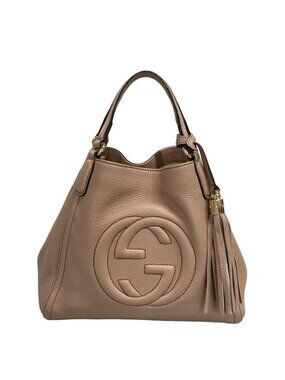 Gucci Tote Soho Pink Leather